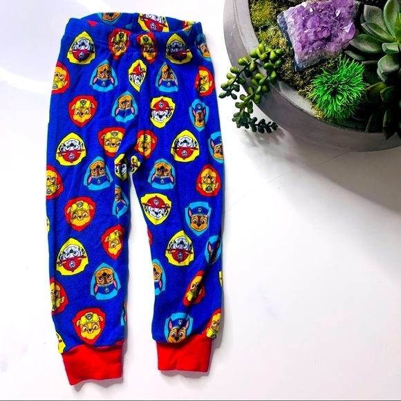 Paw patrol all over print pull-on 3T Cotton toddler pants royal blue - Picture 1 of 4